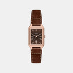 Raquel Women Quartz Brown Dial Analog Leather Watch ES5503