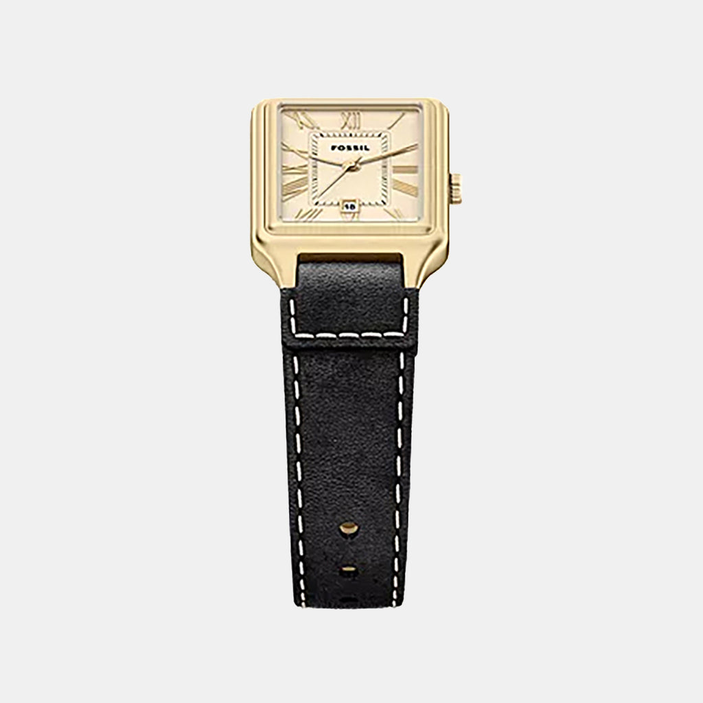Raquel Women Quartz Cream Dial Analog Leather Watch ES5505