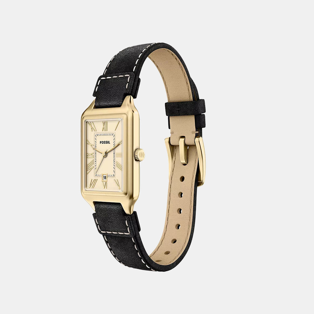 Raquel Women Quartz Cream Dial Analog Leather Watch ES5505