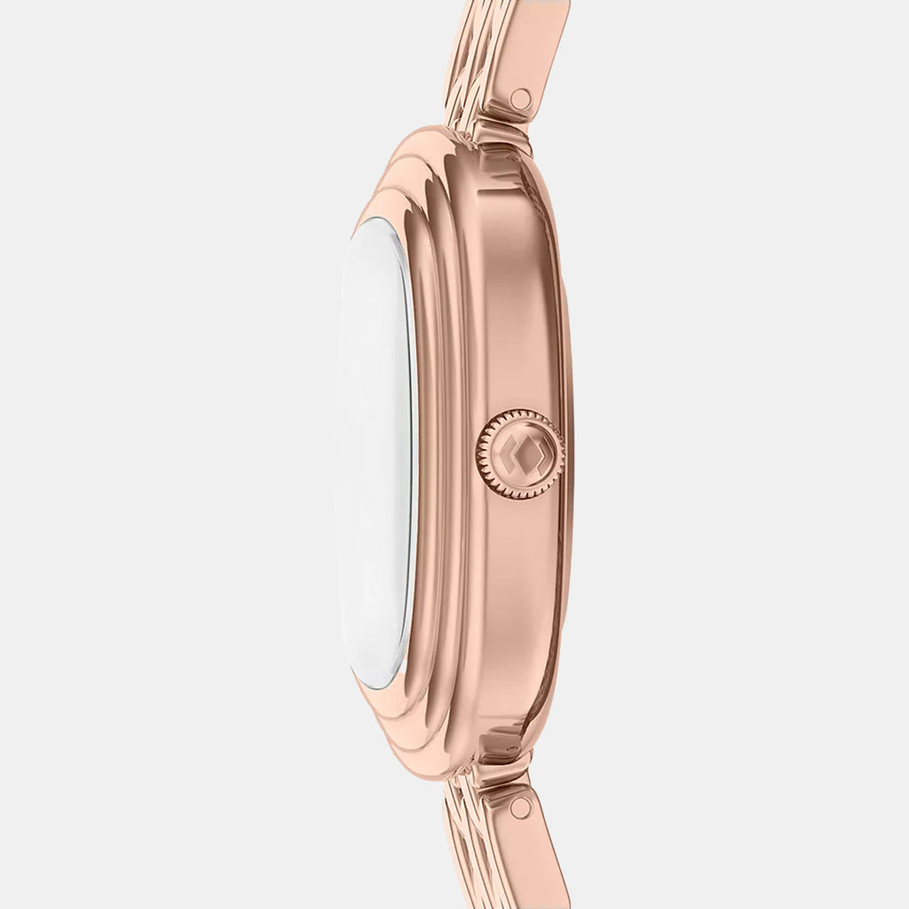 Emerson Women Quartz Rose Gold Dial Analog Stainless Steel Watch ES5507