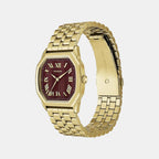 Harlow Women Quartz Red Dial Analog Stainless Steel Watch ES5511