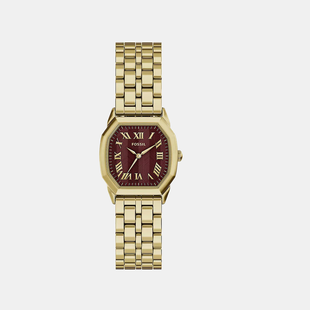Harlow Women Quartz Red Dial Analog Stainless Steel Watch ES5511