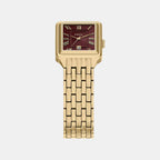 Raquel Women Quartz Red Dial Analog Stainless Steel Watch ES5512