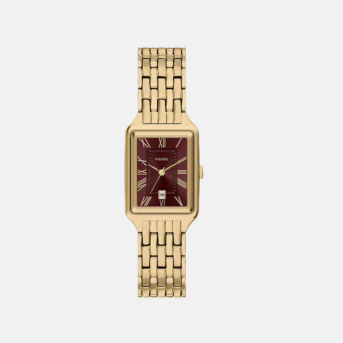 Raquel Women Quartz Red Dial Analog Stainless Steel Watch ES5512