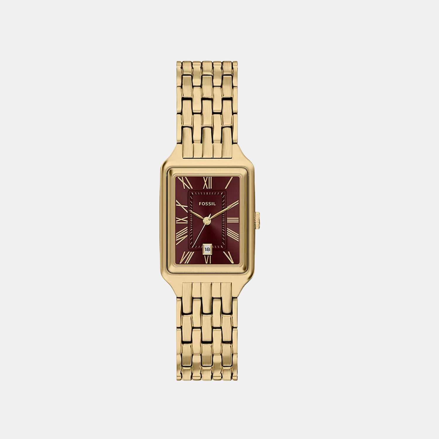 Raquel Women Quartz Red Dial Analog Stainless Steel Watch ES5512
