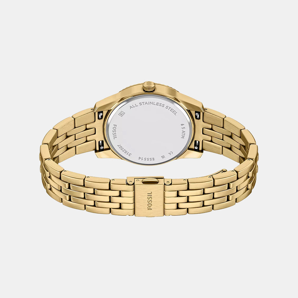 Scarlette Women Quartz Red Dial Analog Stainless Steel Watch ES5514