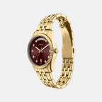 Scarlette Women Quartz Red Dial Analog Stainless Steel Watch ES5514