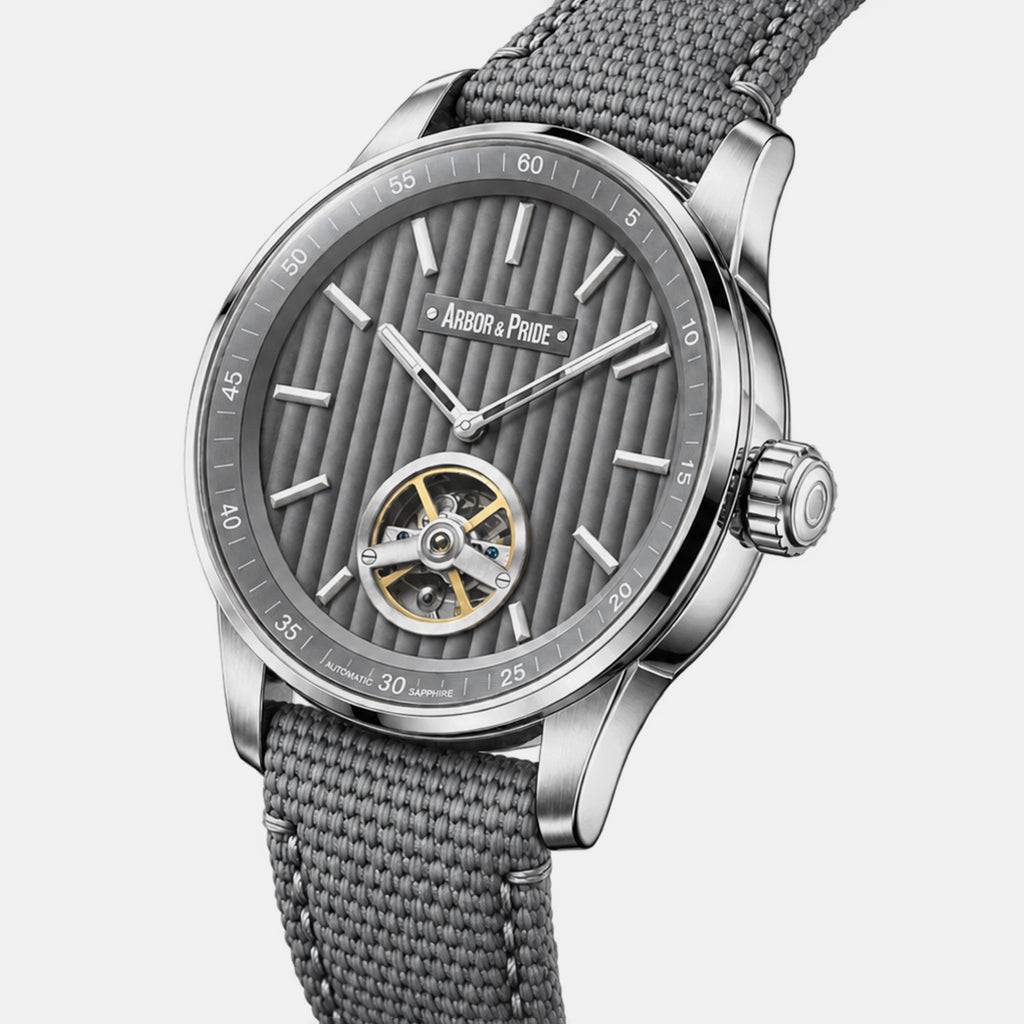 Estonia Men Automatic Grey Dial Analog Leather Watch Estonia - Grey
