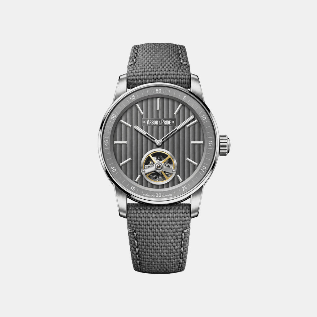 Estonia Men Automatic Grey Dial Analog Leather Watch Estonia - Grey