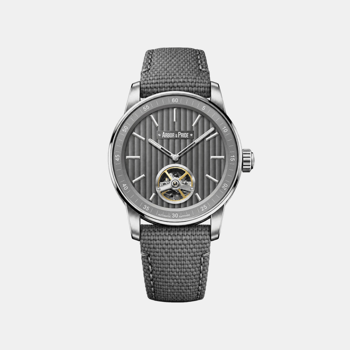 Estonia Men Automatic Grey Dial Analog Leather Watch Estonia - Grey