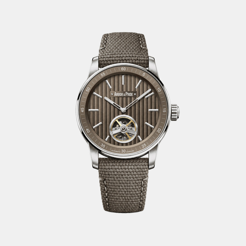 Estonia Men Automatic Brown Dial Analog Leather Watch Estonia - Salmon