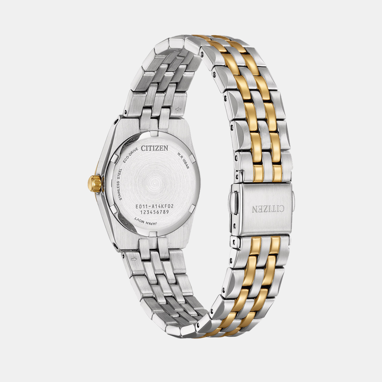 stainless steel citizen women's eco drive ceramic watch