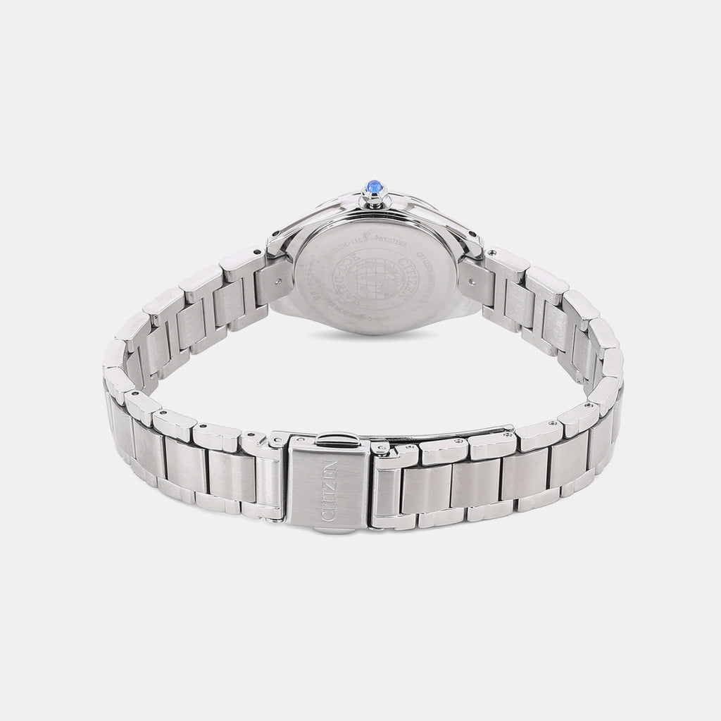 Women Quartz White Dial Analog Stainless Steel Watch EW2540-83A