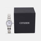 Women Quartz White Dial Analog Stainless Steel Watch EW2540-83A