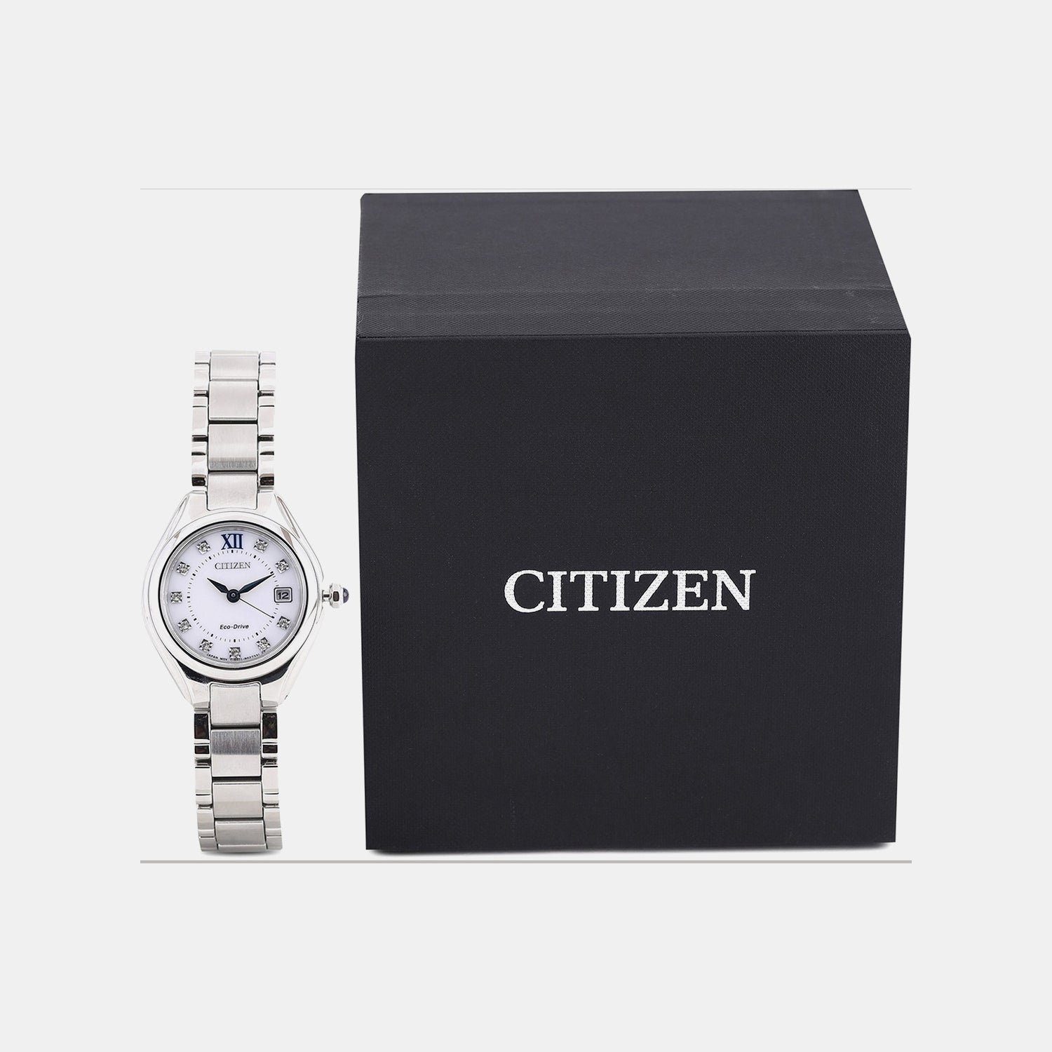 Women Quartz White Dial Analog Stainless Steel Watch EW2540-83A