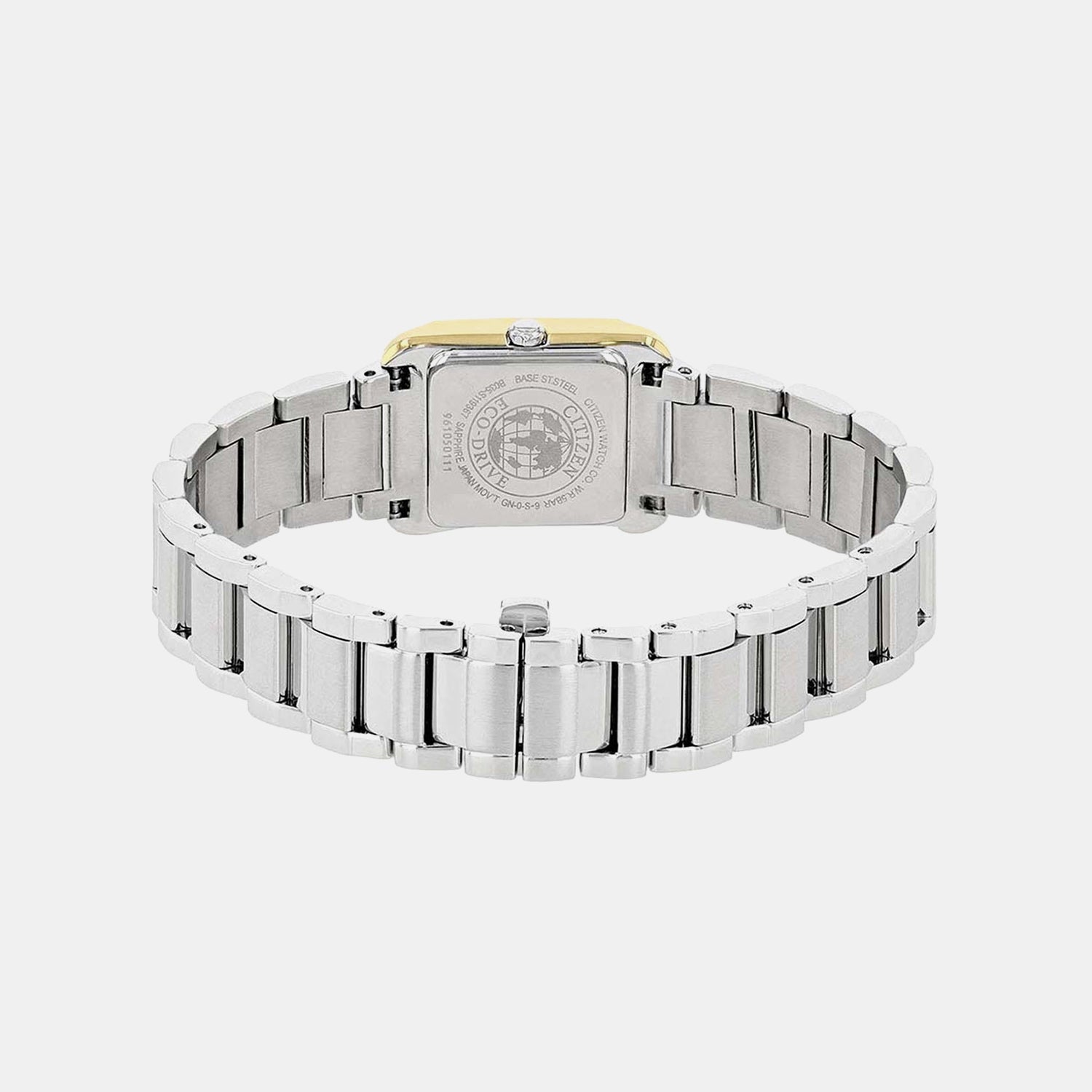 Women Eco-Drive White Dial Analog Stainless Steel Watch EW5554-82D