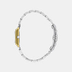 Women Eco-Drive White Dial Analog Stainless Steel Watch EW5554-82D