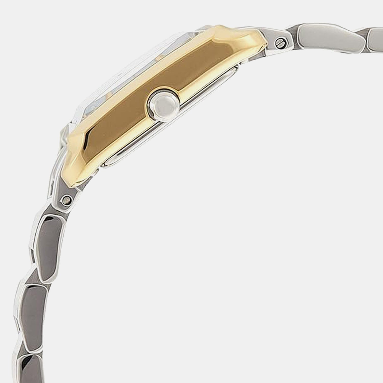 Women Eco-Drive White Dial Analog Stainless Steel Watch EW5554-82D