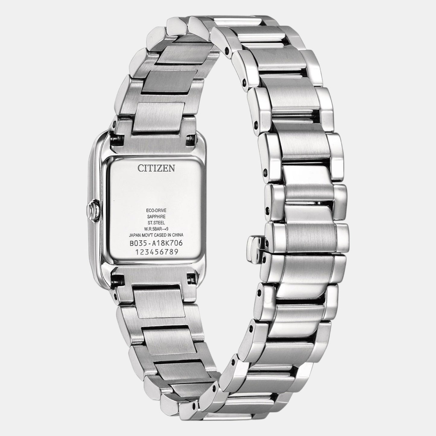 Citizen L Women Eco-Drive Mother Of Pearl Dial Analog Stainless Steel Watch EW5600-87D