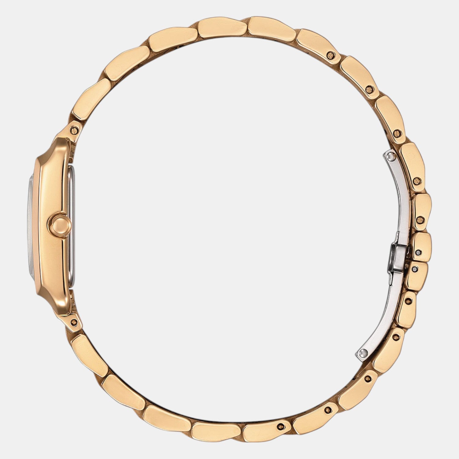 Citizen L Women Eco-Drive Champagne Dial Analog Stainless Steel Watch EW5603-89Y