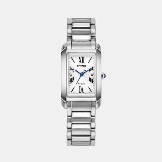 Citizen L Women Eco-Drive Silver Dial Analog Stainless Steel Watch EW5620-55A