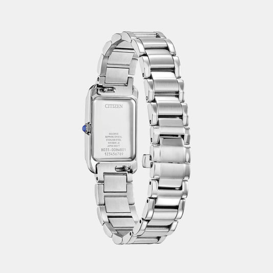 Citizen L Women Eco-Drive Silver Dial Analog Stainless Steel Watch EW5620-55A
