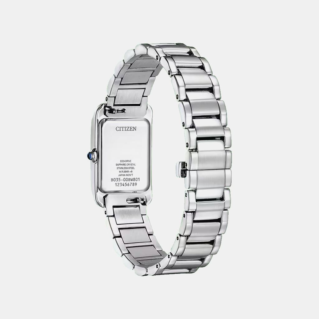 Citizen L Women Eco-Drive Silver Dial Analog Stainless Steel Watch EW5620-55A