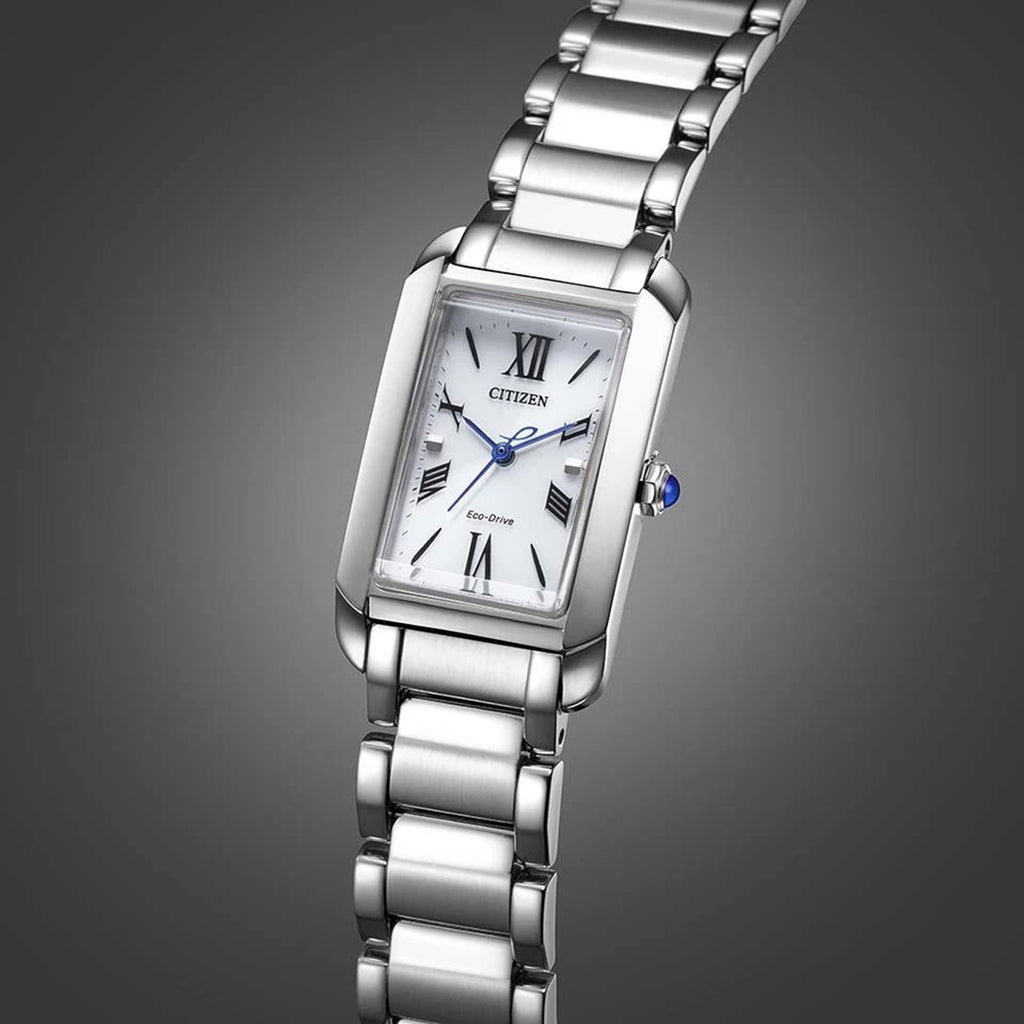 Citizen L Women Eco-Drive Silver Dial Analog Stainless Steel Watch EW5620-55A