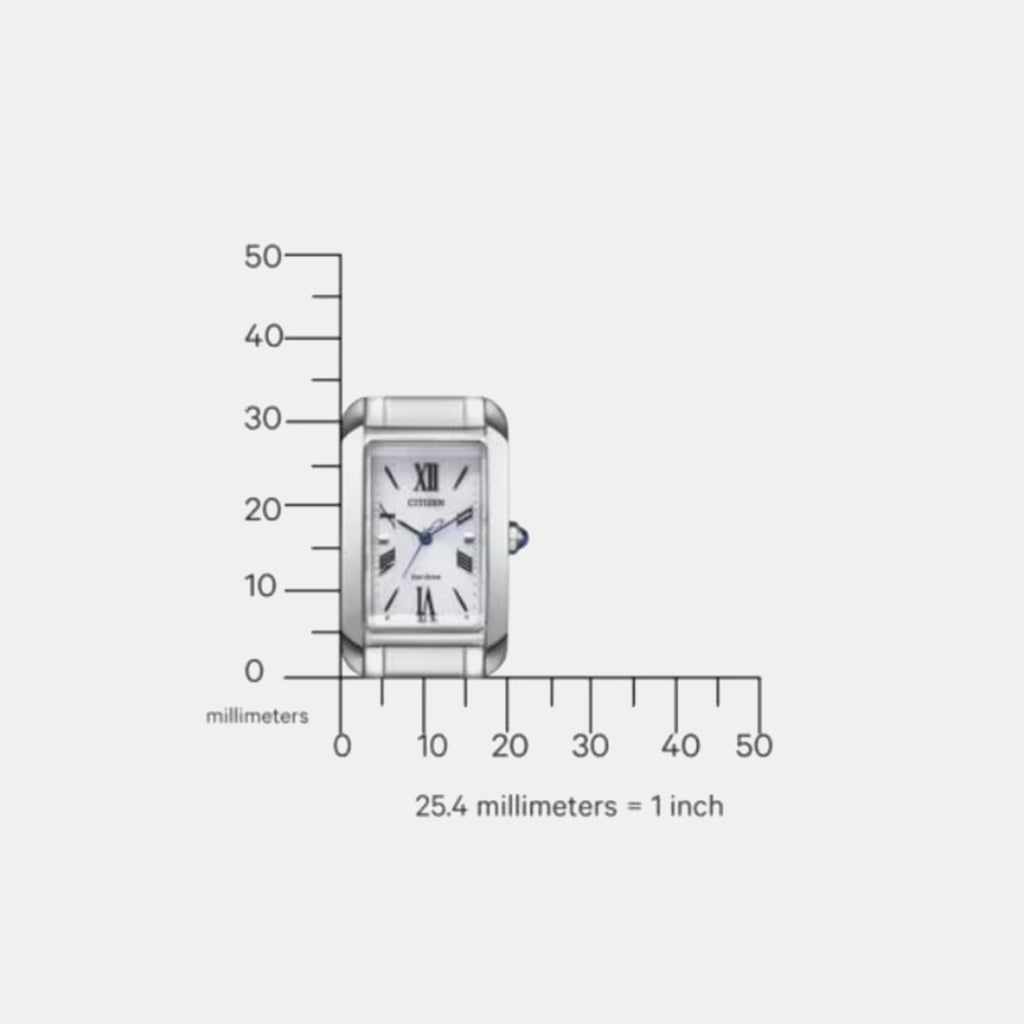 Citizen L Women Eco-Drive Silver Dial Analog Stainless Steel Watch EW5620-55A