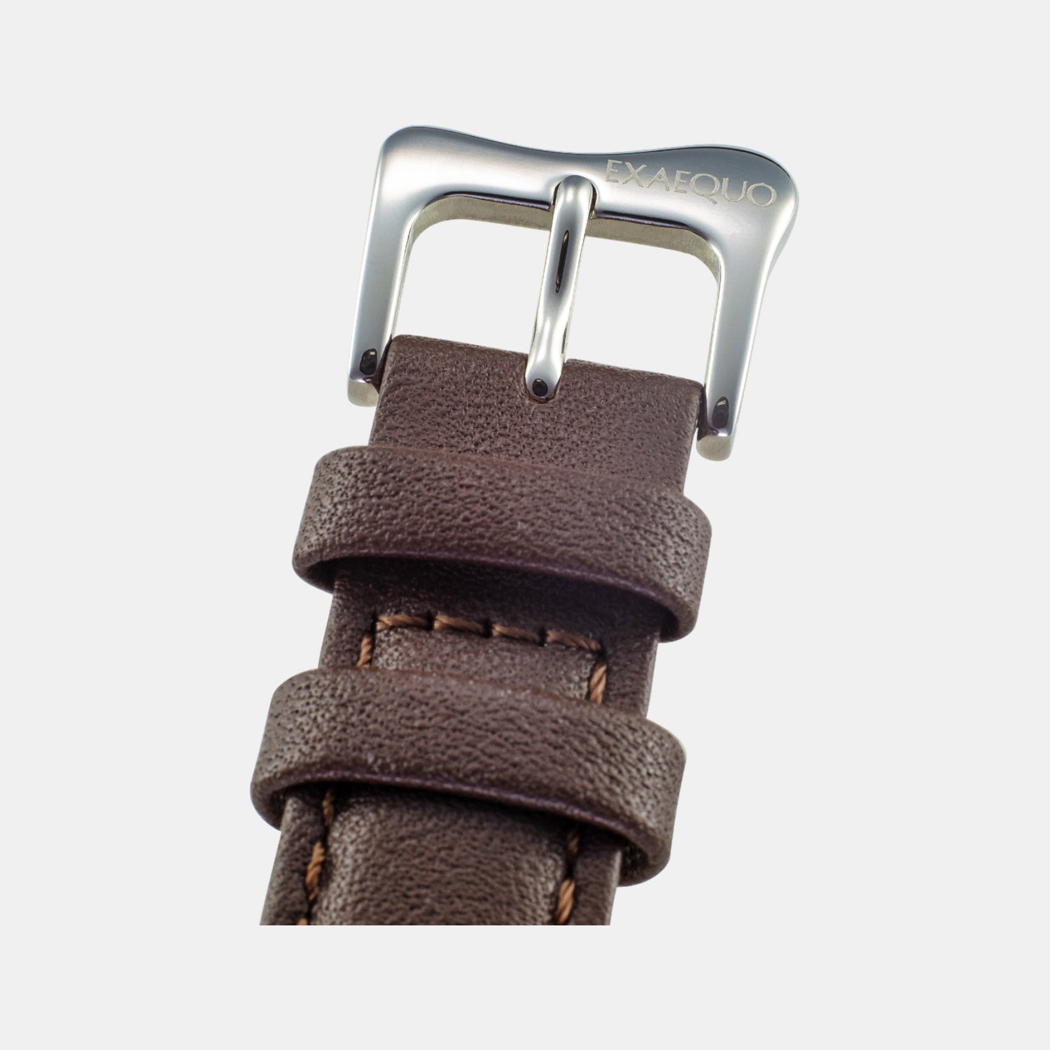 Classic Unisex Quartz White Dial Analog Leather Watch EX0001.0002