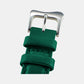 Classic Unisex Quartz Green Dial Analog Leather Watch EX0001.0005