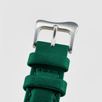 Classic Unisex Quartz Green Dial Analog Leather Watch EX0001.0005