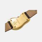 Classic Unisex Quartz Burgundy Dial Analog Leather Watch EX0002.0006