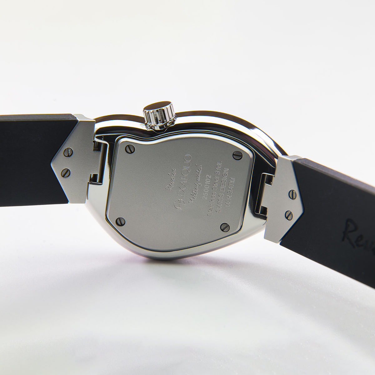 Revolve Unisex Quartz Black Dial Analog Silicone Watch EX0031.0001