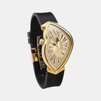 Revolve Unisex Quartz Gold Dial Analog Silicone Watch EX0032.0003