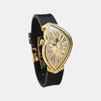 Revolve Unisex Quartz Gold Dial Analog Silicone Watch EX0032.0003