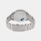Edifice Men Quartz White Dial Chronograph Stainless Steel Watch EX095