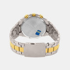 Edifice Men Quartz White Dial Chronograph Stainless Steel Watch EX189