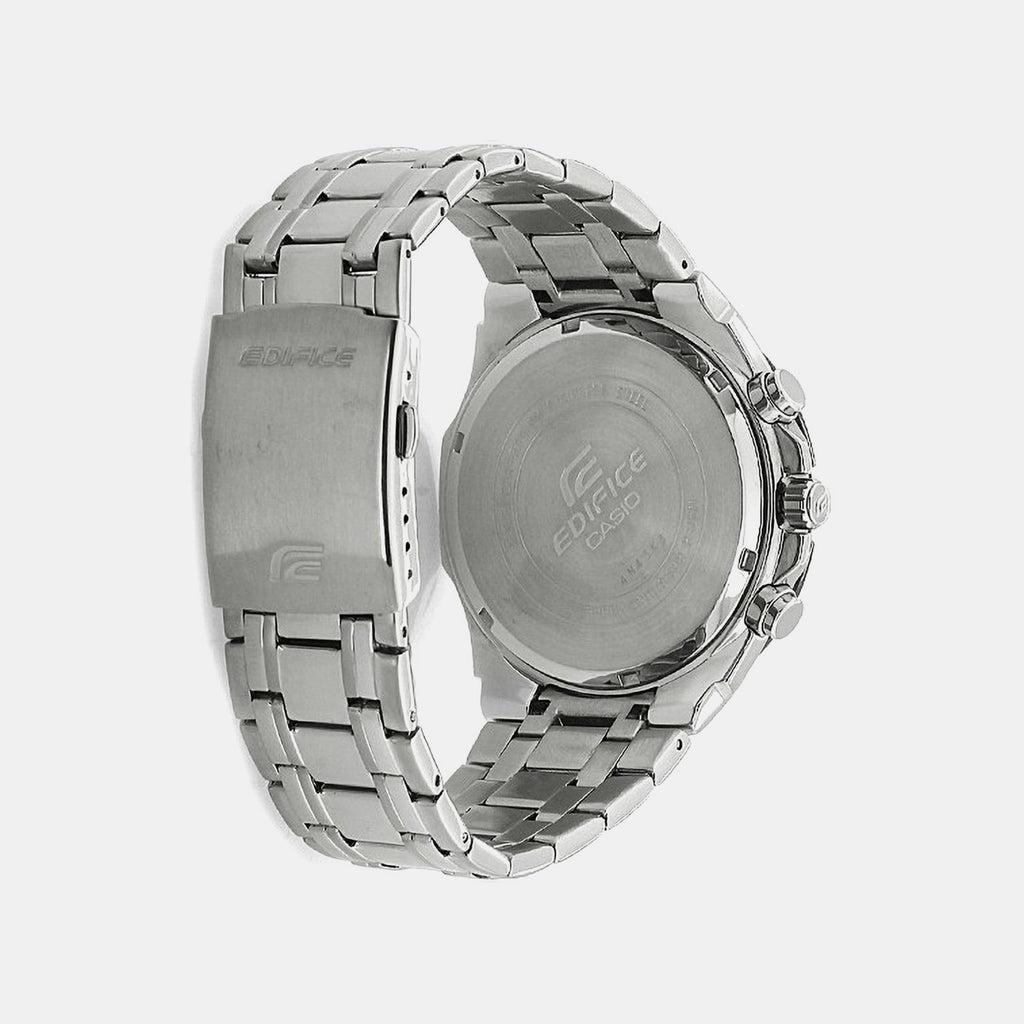 Edifice Men Quartz Black Dial Chronograph Stainless Steel Watch EX190