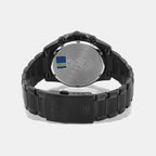Edifice Men Quartz Black Dial Chronograph Stainless Steel Watch EX206
