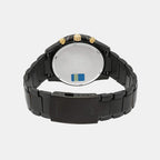 Edifice Men Quartz Black Dial Chronograph Stainless Steel Watch EX208