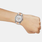 Edifice Men Quartz Silver Dial Chronograph Stainless Steel Watch EX272