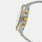 Edifice Men Quartz Silver Dial Chronograph Stainless Steel Watch EX273