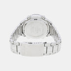 Edifice Men Quartz Black Dial Chronograph Stainless Steel Watch EX353