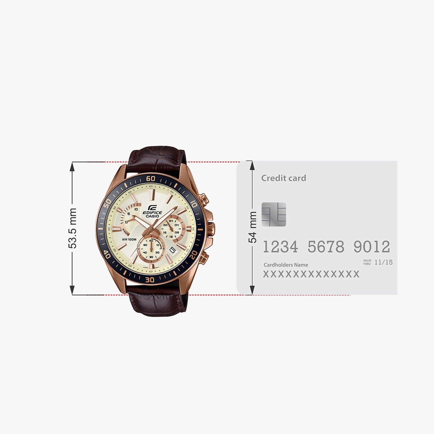 G-Shock Men Quartz Beige Dial Chronograph Leather Watch EX359