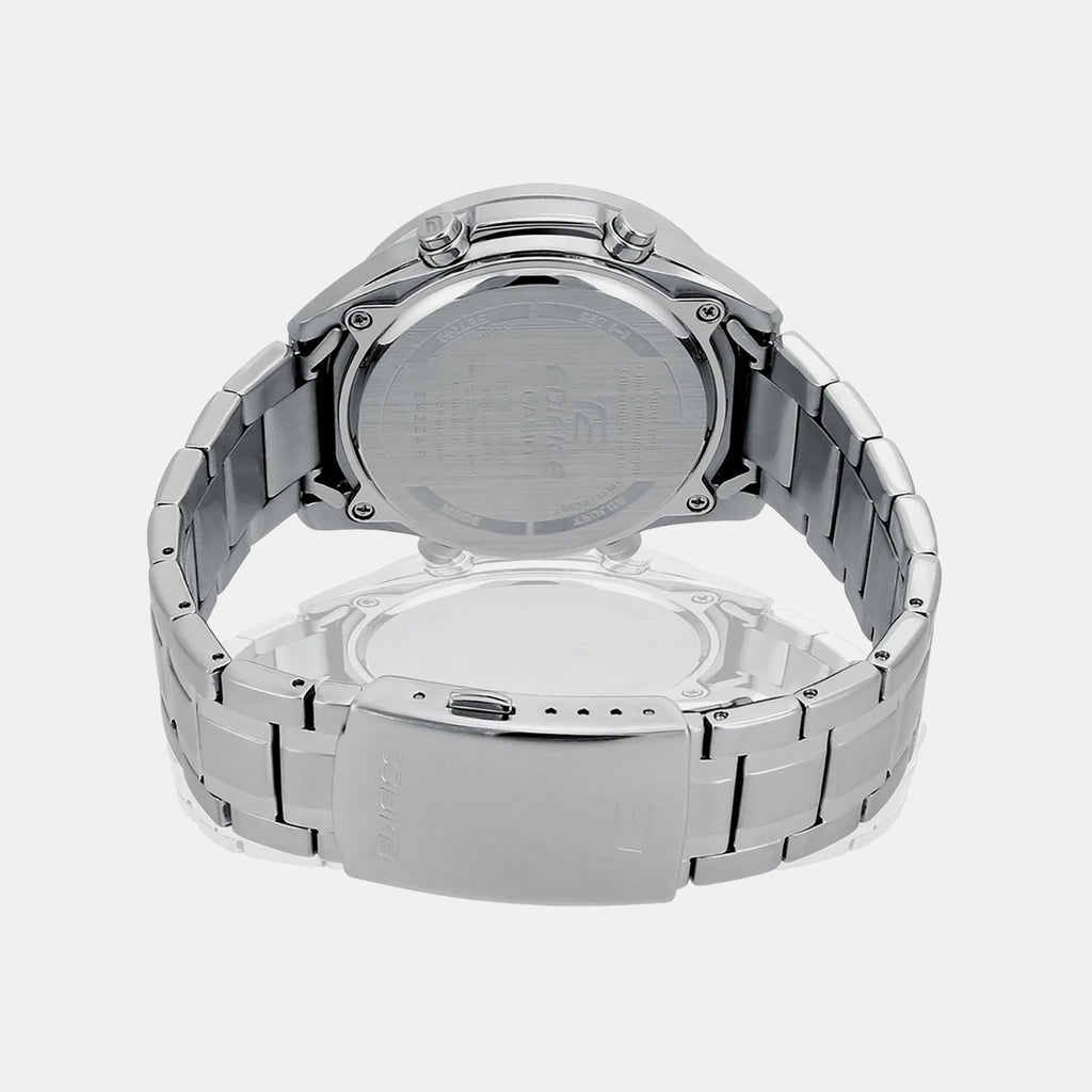 Edifice Men Quartz Blue Dial Analog-Digital Stainless Steel Watch EX440