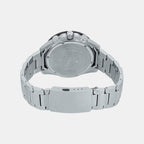 Edifice Men Quartz Black Dial Chronograph Stainless Steel Watch EX454