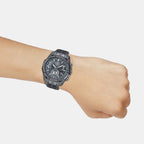 Edifice Men Quartz Black Dial Chronograph Stainless Steel Watch EX491
