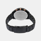 Edifice Men Quartz Black Dial Chronograph Stainless Steel Watch EX493