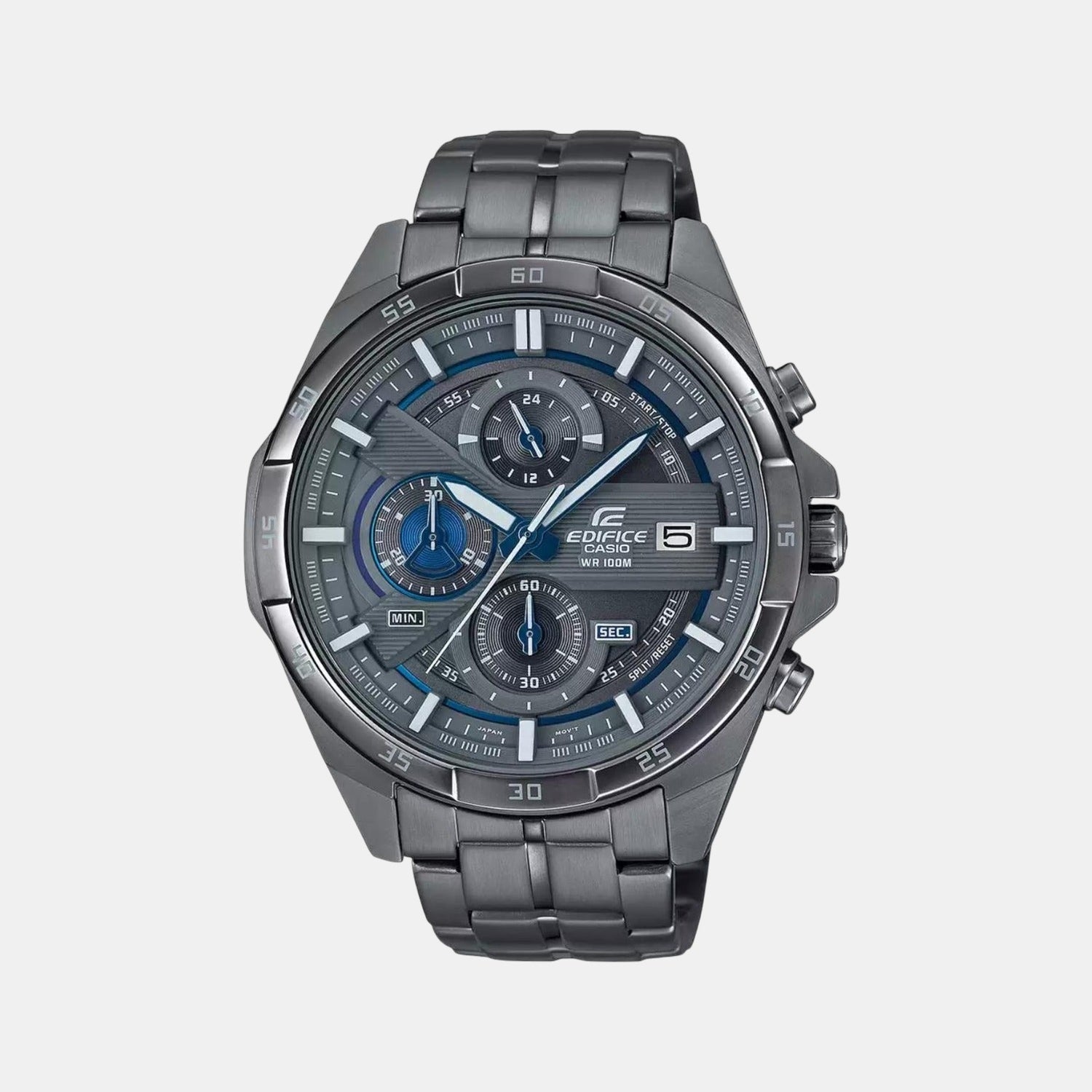 Edifice Men Quartz Grey Dial Chronograph Stainless Steel Watch EX494
